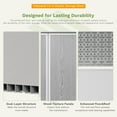 thumbnail image 4 of Patiowell 5' x 3' Plastic Outdoor Storage Shed with Lockable Door, for Patio Furniture,Pool Accessories and Tools, White, 4 of 8