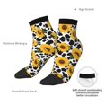 thumbnail image 6 of Rocae Cow Print Sunflower for Premium Adult Socks,Comfortable, Breathable, and Durable Socks, Perfect for Everyday Wear, 6 of 7