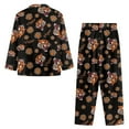 thumbnail image 4 of Kuiaobaty Tiger Paw Print Pajamas Set for Women's Comfy Pajamas Long Sleeve Loungewear Button Down Sleepwear and Pants with Pocket Plus Size, L, 4 of 7