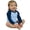 Sky/Navy, variant on <![CDATA[Interlock Long Sleeve Raglan Bodysuit,  Black/Red,  0-3 m]]>