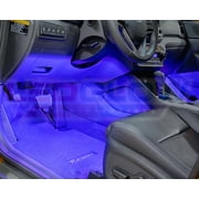 LEDGlow 4pc Blue LED Interior Underdash Lighting Kit