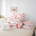thumbnail image 6 of Homewish Kawaii Ribbon Bowknot Girl Boy 7-Piece Twin Bedding Sets,Winter Snowflake Bedding Comforter Set,Merry Christmas Breathable Sheet Sets,Super Cozy Room Decor,Reversible, 6 of 8