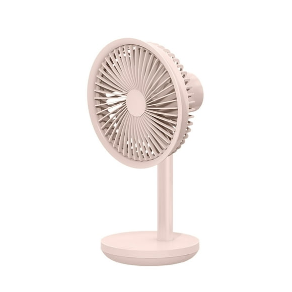 SOLOVE SOLOVE Eco-Friendly Desktop Oscillating Fan with 4000mAh Battery, 3 Speed Settings, Type-C Charging, and Adjustable Height in Pink, Black, or White