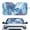 Butterfly, variant on HUIACONG Colorful Retro Floral Pattern Custom Windshield Sunscreen Easy Storage for Automotive Universal Car, Sun Visor Reusable Foldable Sunshade Car Windshield Sun Shade UV Reflector