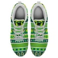thumbnail image 2 of St Patricks Day Shoes for Women Breathable Running Sneakers Men Green Four Leaf Clover Shoes for Irish Festival Gift White Size 3.5, 2 of 5
