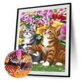 thumbnail image 2 of Kits de pintura de diamantes DIY, taladro redondo completo, mosaico de animales, decoración de pared para el hogar Likrtyny Arte deco, 2 of 9