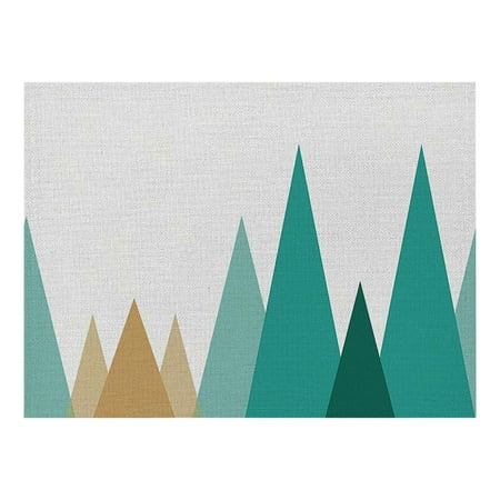 

iMESTOU Tools Saving Under 10 Place Mats Polyester Linen Placemat Waterproof Oil Proof And Heat Insulation Table Mat