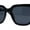 All Black, variant on Womens Oversize Horn Rim Boyfriend Fashion Plastic Sunglasses All Black