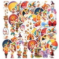 thumbnail image 3 of 35pcs-50pcs Adorable Animal Stickers Funny Clown Stickers Colorful Carnival Stickers for Luggage Laptop Suitcase, 3 of 9