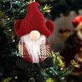 thumbnail image 6 of MXTPOV Christmas Decorations Hanging for Christmas Tree, Red Plush Gnome Ornaments for Backpack Walls Fireplace, Cute Faceless Dolls for Home Decor, 6 inch, 6 of 6