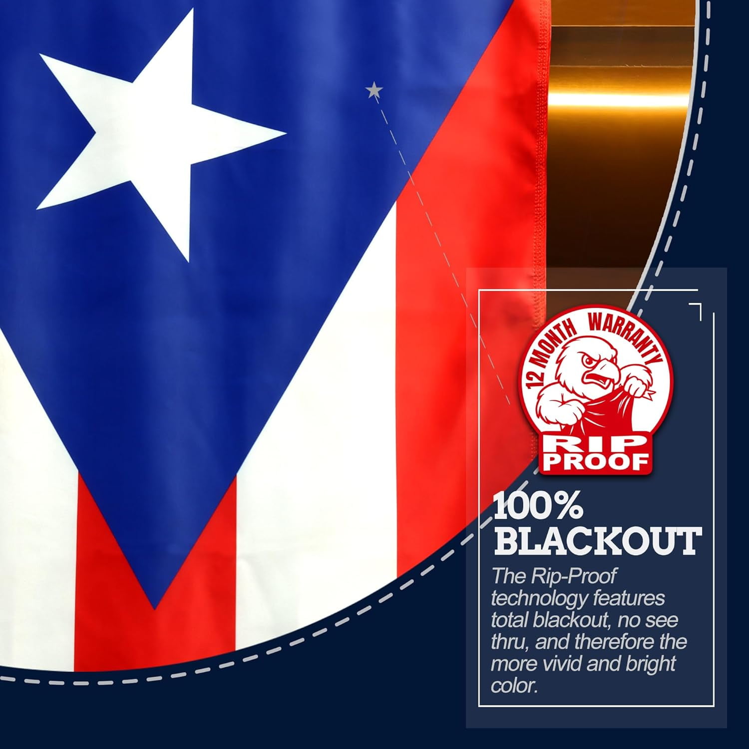Anley Rip-Proof Technology Double Sided 3-Ply Puerto Rico Flag 3x5 Foot - Puerto Rican National Flags
