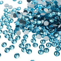 Crystal Lane DIY 432pcs SS12 (3mm) Aquamarine | Glass Round Flat Back Rhinestones