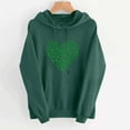 thumbnail image 4 of Chandails à Capuchon pour Femmes de la Saint-Patrick 2026 à Manches Longues avec Graphique de Trèfle et Poches, 4 of 5