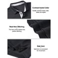 thumbnail image 5 of QPNGRP Mens Polo Shirts Short Sleeve Casual Regular Stylish Dry Fit Performance Designed Collared Golf Polo Shirts for Men, 5 of 8