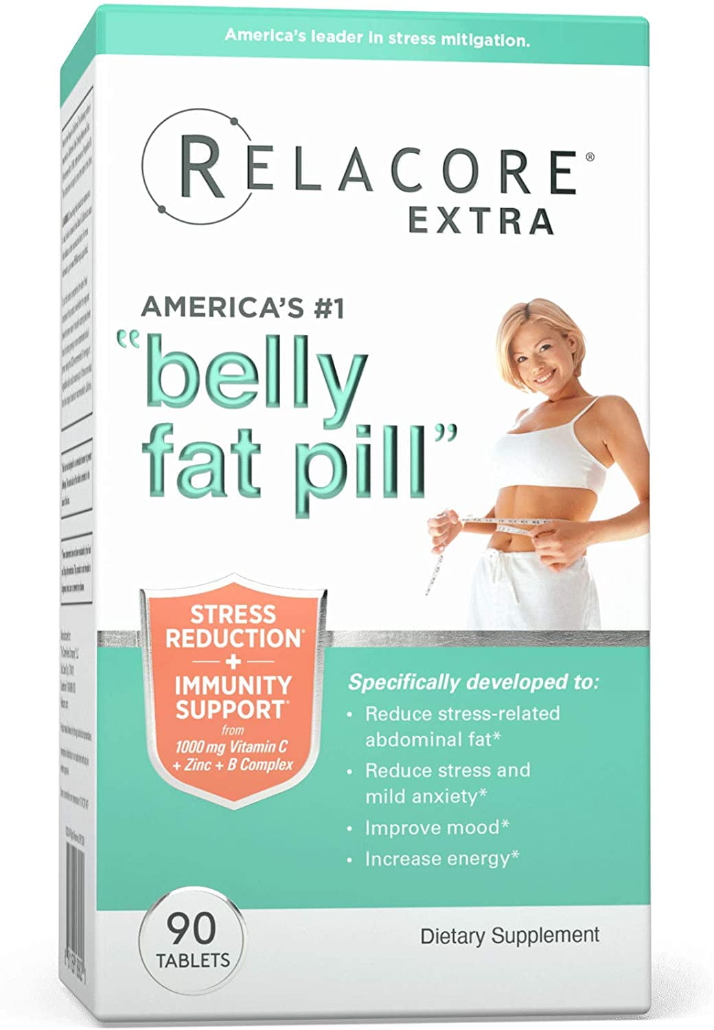 Relacore Extra Maximum Strength Stress-Mitigating Compound, 90 Count - Mild Anxiety and Stress Relief Supplements - Cortisol Manager Supplements for Women - Regulate Stress-Related Cortisol