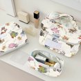 thumbnail image 4 of Large Capacity Cosmetic Bag With Cat Print Double Zipper Closure Travel Makeup Organizer For Toiletries And Stationery Storage, 4 of 5