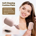 thumbnail image 3 of Retractable Cushion Massage Comb Brush, Anti Static Self Cleaning Hair Brush for Women Men All Types Home Travel Office School(2PCSBlue), 3 of 8
