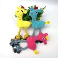 thumbnail image 3 of Juguetes de peluche para perros, juguetes interactivos para masticar perros de peluche para perros pequeños y grandes, cervatillo de maíz amarillo brillar Juguete, 3 of 4
