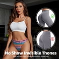 thumbnail image 4 of Thongs for Women - Beach with Palm Trees k No Show Seamless Womens Thongs Underwear, Soft Stretch G String Thongs for Women,Cuteness Ladies Thong Bikini Panties Briefs, 4 of 5