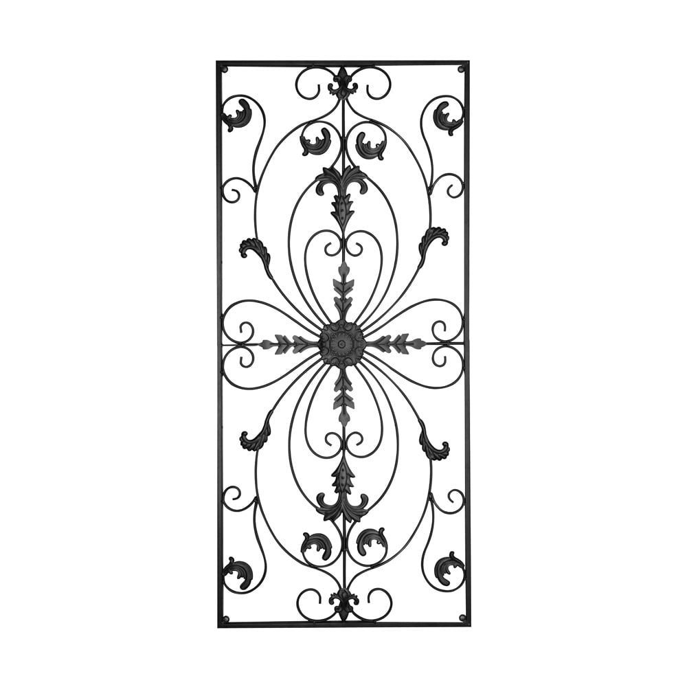 Metal Wall Decor, Decorative Victorian Style Hanging Art, Steel Decor
