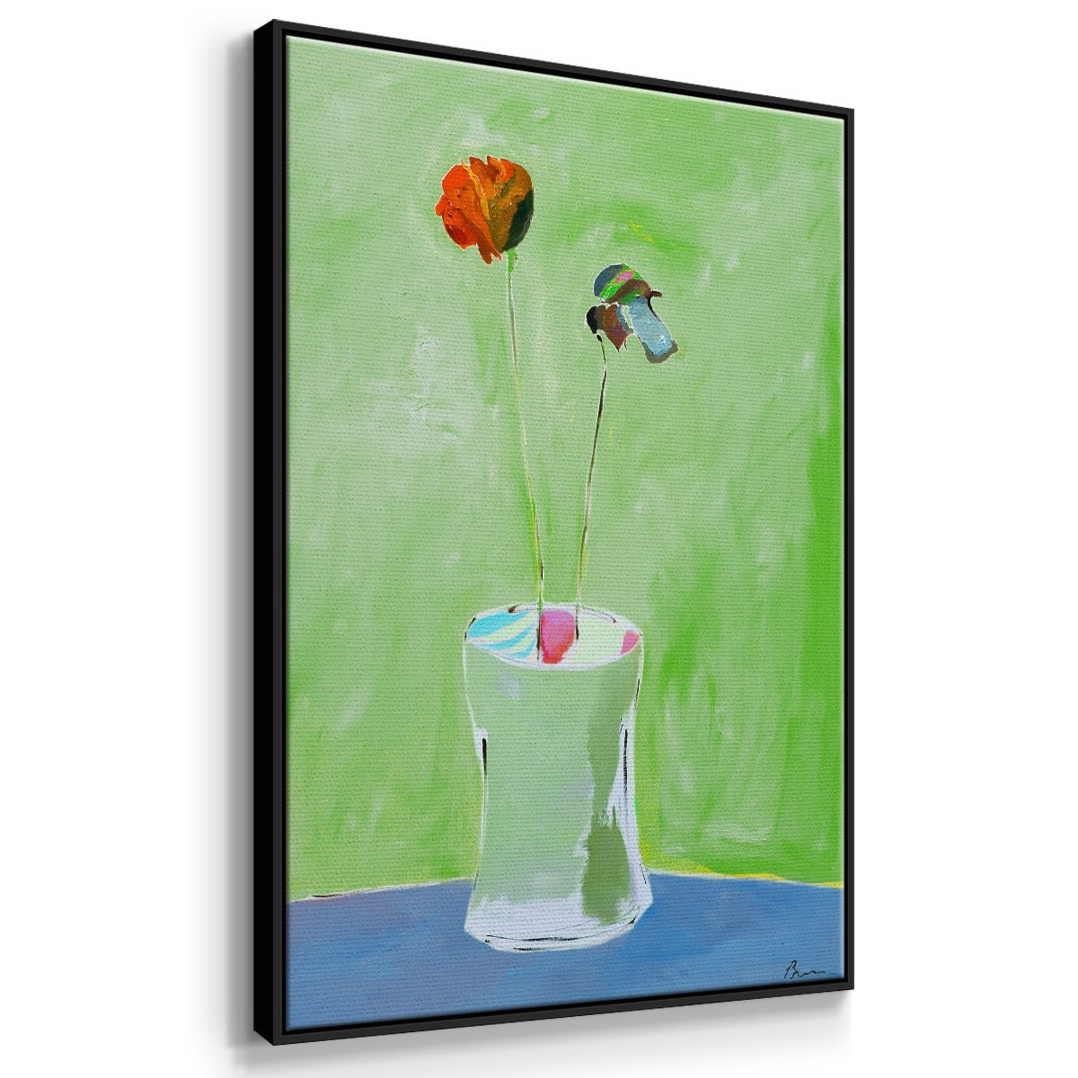 Green Day Framed Premium Gallery Wrapped Canvas - Ready to Hang