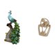 thumbnail image 5 of Elegante colección de esculturas de resina de pareja de pavos reales para dormitorio, oficina, sala de estar, estantería, decoración del hogar, adorno, 5 of 8