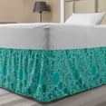 thumbnail image 1 of Abstract Bed Skirt, Randomly Scattered Circular Blobs in Different Sizes, Elastic Bedskirt Dust Ruffle Wrap Around for Bedding Decor, 4 Sizes, Dark Seafoam, by Ambesonne, 1 of 2