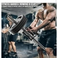 thumbnail image 2 of V Bar T Bar Row Landmine Handle Attachment for Barbell Bars Solid Steel Double D Grip Heavy Duty Rowing Handle for Back and Arm Workout Fitness Equipment, 2 of 4