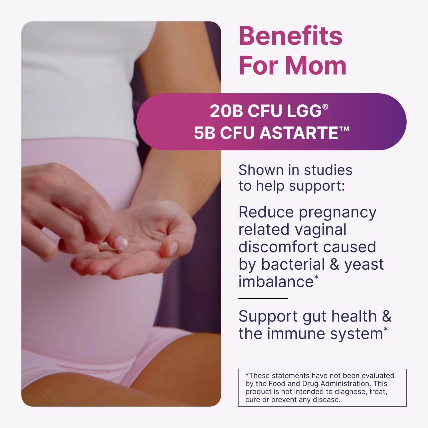 Microbiome Labs Pregnancy Support - Prenatal & Postpartum Probiotics for Women - Probiotic Supplements to Support Gut Health & A Balanced Vaginal Microbiome Through Breastfeeding (30 Capsules)