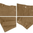 thumbnail image 6 of Dwelliawo Cargo Pants for Men Work Construction Tactical Hiking Pants Waterproof Lightweight Ripstop Pant with Pockets Brown S, 6 of 8
