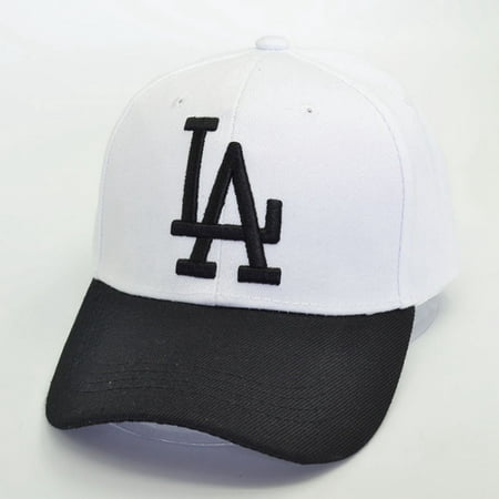 AkoaDa US Men Women LA letter Baseball Cap Embroidery Black Hip Hop Bone Hat Hot