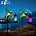 thumbnail image 2 of 2Pcs Spring & Summer Solar Outdoor Garden Lights, Hummingbird Animal Statue & Hanging Lantern, IP65 Waterproof, Perfect for Yard, Patio & Party Decor, 2 of 7