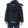 thumbnail image 5 of Girl's Boy's Ski Jacket Kid's Waterproof Snow Coat Raincoats Winter Outwear, Black, 5 of 7