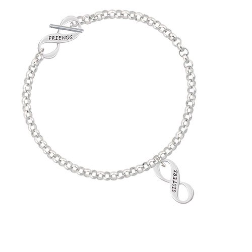 Sister Infinity Sign Friends Infinity Toggle Chain Bracelet