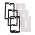 thumbnail image 7 of TUIBELYN 3-Pack Single Brush Wall Plate Cable Pass-Through Insert Bracket Support for 1 Gang Outlet, 7 of 7