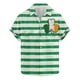 thumbnail image 1 of Blusa y camisa de manga corta con cuello vuelto para hombre, blusa de moda para el Día de San Patricio con estampado de manga corta y solapa., 1 of 4