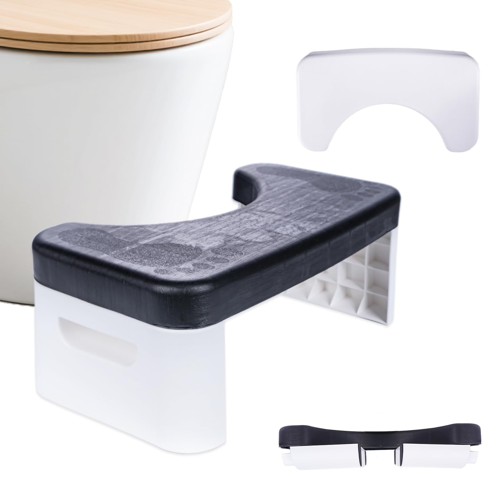 Folding Toilet Stool 6.7in, Foot Rest for Potty.