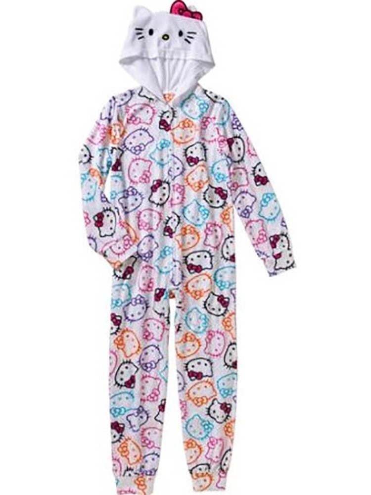 hello kitty pajamas white