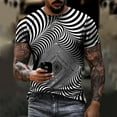 thumbnail image 2 of JINMGG Mens Tops under $5,Men's Unisex Daily T Shirt 3D Print Graphic Prints Animal Print Long Sleeve Tops Casual Bloue,White XXXL, 2 of 9