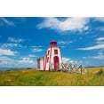 thumbnail image 2 of Jaynes Gallery 24x17 White Modern Wood Framed Museum Art Print Titled - Canada-Quebec-Kamouraska Lighthouse on shore of St Lawrence River, 2 of 4