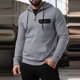 thumbnail image 1 of Sudadera con capucha para hombre, de colores sólidos, informal, con capucha, de manga larga, con bolsillo falso, para ejercicio, blusa de poliéster para hombre, 1 of 6