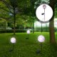 thumbnail image 5 of Lámpara solar para jardín, decorativa, para césped, para exteriores, impermeable, con mosaico, 5 of 6