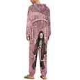 thumbnail image 3 of Demon Slayer Nezuko Unisex Onesie Pajamas Zipper Jumpsuit Hooded One Piece Sleepwear for Family Mens Womens, 3 of 8