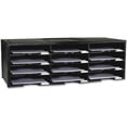 thumbnail image 1 of Storex 12-compartment Organizer - 6000 x Sheet - 12 Compartment(s) - 9.50" x 12" - 10.5" Height x 14.1" Width31.4" Length - 100% Recycled - Black - Polystyrene - 1 Each | Bundle of 10 Each, 1 of 1