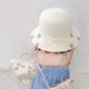 thumbnail image 5 of Conjunto de sombrero y bolso de paja para niñas, sombreros de fiesta de té para niñas, bolsos, gorras de vestir, bolsas, regalo para cumpleaños, verano, viajes en la playa, 5 of 5
