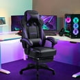 thumbnail image 5 of GTPLAYER Gaming Chair with Footrest, Big and Tall Game Chair 350lb Racing Style Computer Chair, Ergonomic Executive Office Chair High Back with Lumbar Support and Recliner, Purple, 5 of 6