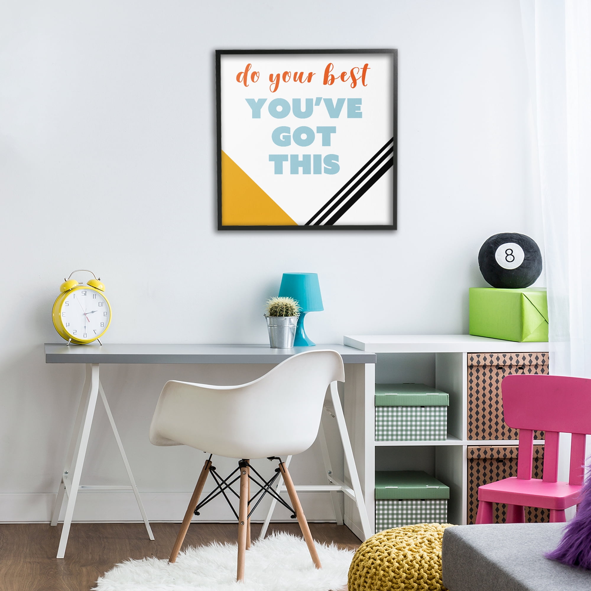Stupell Industries Do Your Best You've Got This Black Framed Giclee Art, design by Anna Quach