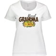 thumbnail image 3 of Inktastic Blessed Grandma Sunflowers and Leopard Print Women's Plus Size T-Shirt, 3 of 5