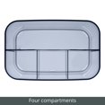 thumbnail image 4 of mDesign Plastic Sewing/Craft Storage Organizer Caddy Tote Bin, 2 Pack, Dark Gray, 4 of 8
