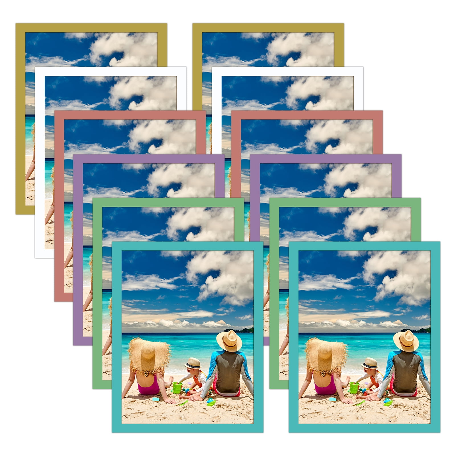 HORLIMER 12 Pack 8.5 x 11 Picture Frame , Colorful